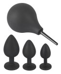 Zestaw korków analnych z gruszką, Black Velvet (korek) Zestaw korków analnych z gruszką, Black Velvet (korek)