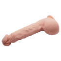 Dildo na przyssawce, z jądrami, bez wibracji, cyberskóra, Beautiful Jason 9'8, Baile