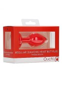 Silikonowy korek analny (zatyczka analna, plug) serce, rozmiar S, Ouch! Silikonowy korek analny (zatyczka analna, plug) serce, rozmiar S, Ouch!