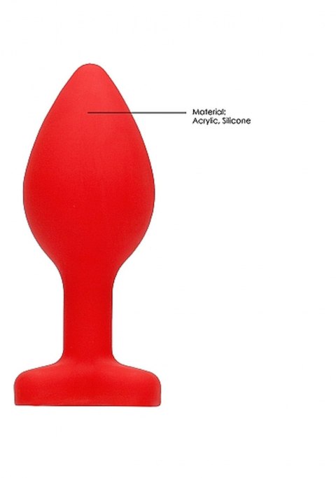 Silikonowy korek analny (zatyczka analna, plug) serce, rozmiar S, Ouch! Silikonowy korek analny (zatyczka analna, plug) serce, rozmiar S, Ouch!