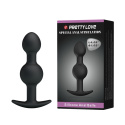 Korek analny/zatyczka analna z kulkami mimośrodowymi, silikon, Pretty Love Special Stimulation Korek analny/zatyczka analna z kulkami mimośrodowymi, silikon, Pretty Love Special Stimulation
