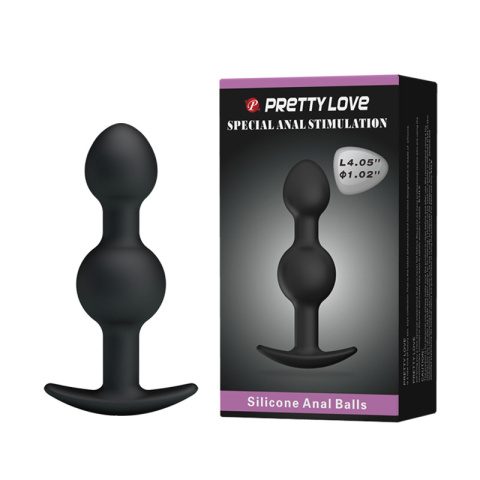 Korek analny/zatyczka analna z kulkami mimośrodowymi, silikon, Pretty Love Special Stimulation Korek analny/zatyczka analna z kulkami mimośrodowymi, silikon, Pretty Love Special Stimulation