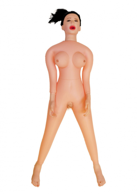 Lalka Angelina 3D naturalnej wielkości stojąca lalka pompowana z trzema otworami miłości, wibruje i wzdycha Lalka Angelina 3D naturalnej wielkości stojąca lalka pompowana z trzema otworami miłości, wibruje i wzdycha