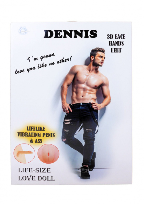 Lalka męska, pompowana (dmuchana), Dennis 3D, z wibrującym penisem, Boss of Toys Lalka męska, pompowana (dmuchana), Dennis 3D, z wibrującym penisem, Boss of Toys