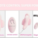 Masażer (stymulator) łechtaczki, Fairy Boat, wkładany do bielizny, USB, Silikon, pilot bezprzewodowy, Pretty Love