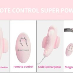 Masażer (stymulator) łechtaczki, Fairy Boat, wkładany do bielizny, USB, Silikon, pilot bezprzewodowy, Pretty Love