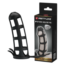 Nakładka stymulująca na penisa, TPR, Pretty Love Penis Sleeve 4,6