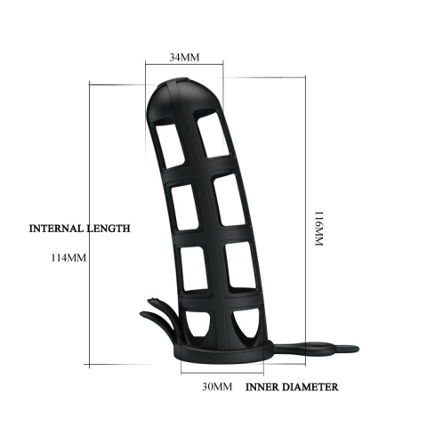 Nakładka stymulująca na penisa, TPR, Pretty Love Penis Sleeve 4,6" Nakładka stymulująca na penisa, TPR, Pretty Love Penis Sleeve 4,6"