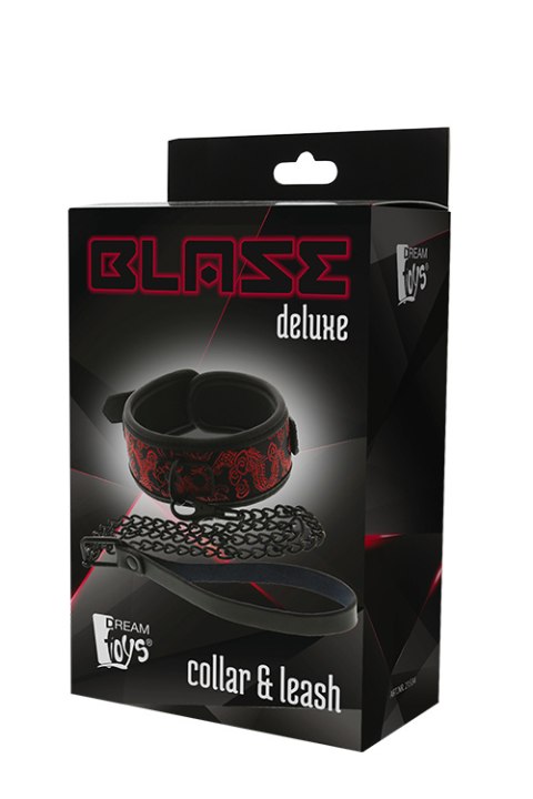 Obroża ze smyczą z łańcucha, Blaze Deluxe Collar & Leash, neopren Obroża ze smyczą z łańcucha, Blaze Deluxe Collar & Leash, neopren