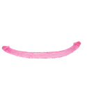Podwójne dildo, PVC, zagięte, dwustronne, Double Dones, Baile