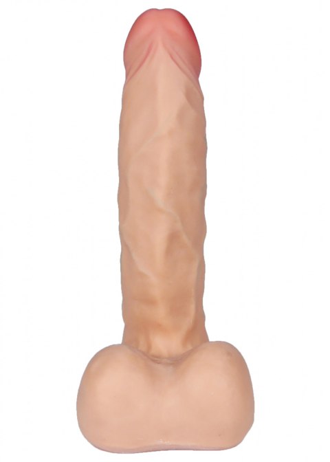 Dildo na przyssawce, z jądrami, cyberskóra, z kręgosłupem, Boss of Toys, Asklepios Dildo na przyssawce, z jądrami, cyberskóra, z kręgosłupem, Boss of Toys, Asklepios