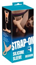 Strap-on pusty w środku, dla mężczyzn, silikon, wydłuża o 5 cm, Silicone Sleeve Medium, proteza penisa, You2Toys Strap-on pusty w środku, dla mężczyzn, silikon, wydłuża o 5 cm, Silicone Sleeve Medium, proteza penisa, You2Toys