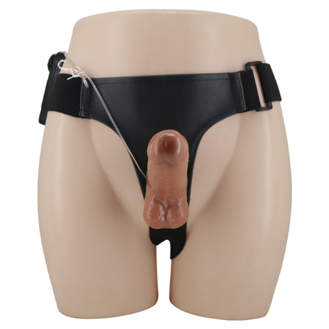 Strap-on z jednym dildem, wersja zakładana przez kobiety, Baile4 Ultra Passionate Harness Realdeal Penis 6,2, z wibracjami Strap-on z jednym dildem, wersja zakładana przez kobiety, Baile4 Ultra Passionate Harness Realdeal Penis 6,2, z wibracjami