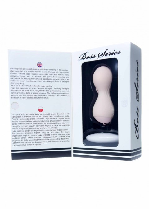 Wibrujące kulki gejszy, sterowane bezprzewodowo pilotem, silikon, USB, Boss of Toys, Rechargeable Kegel Balls Wibrujące kulki gejszy, sterowane bezprzewodowo pilotem, silikon, USB, Boss of Toys, Rechargeable Kegel Balls