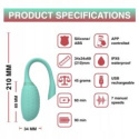 Masażer (stymulator, wibrujące jajko) sterowany smartfonem (aplikacja, bluetooth), Magic Fugu, Magic Motion Masażer (stymulator, wibrujące jajko) sterowany smartfonem (aplikacja, bluetooth), Magic Fugu, Magic Motion