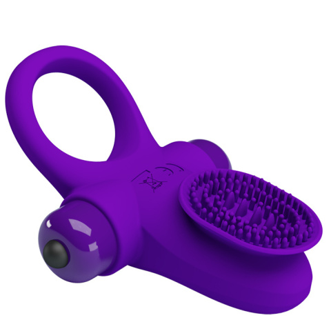 Pierścień wibrujący na penisa, ze stymulacją łechtaczki, Pretty Love,silikon, baterie, Vibrant Penis Ring II Pierścień wibrujący na penisa, ze stymulacją łechtaczki, Pretty Love,silikon, baterie, Vibrant Penis Ring II