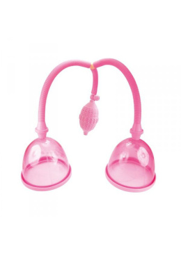 Pompka do piersi, podwójny klosz, pompowana ręcznie gruszką, Dual Breast Suction Cups, T4L