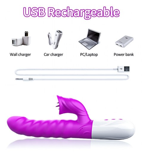 Wibrator Fox V40, Boss of Toys, podgrzewany, silikon, USB Wibrator Fox V40, Boss of Toys, podgrzewany, silikon, USB