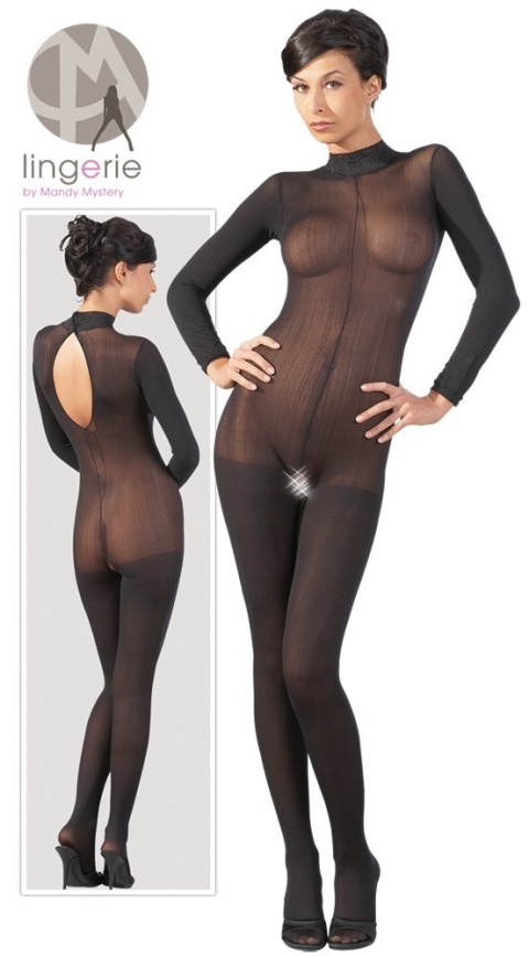 Bodystocking (catsuit), NO:XQSE, otwarte, przezroczyste, rozmiar XL, Mandy Mystery Lingerie Bodystocking (catsuit), NO:XQSE, otwarte, przezroczyste, rozmiar XL, Mandy Mystery Lingerie