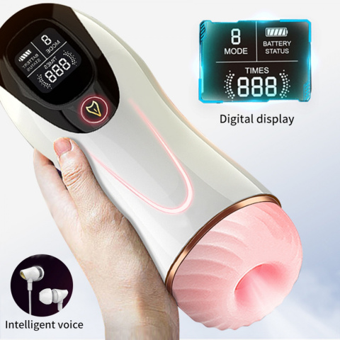 Masturbator Foxshow M30, wibracje, display, interaktywna funkcja dżwięku, cyberskóra, USB. Masturbator Foxshow M30, wibracje, display, interaktywna funkcja dżwięku, cyberskóra, USB.