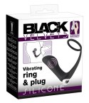 Pierścień połączony z wibrującym masażerem prostaty, Vibrating Ring&Plug, Black Velvet Pierścień połączony z wibrującym masażerem prostaty, Vibrating Ring&Plug, Black Velvet