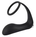 Pierścień połączony z wibrującym masażerem prostaty, Vibrating Ring&Plug, Black Velvet Pierścień połączony z wibrującym masażerem prostaty, Vibrating Ring&Plug, Black Velvet