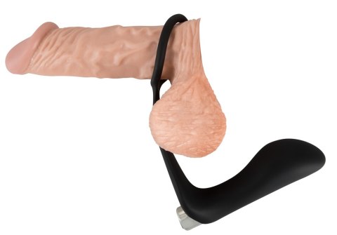 Pierścień połączony z wibrującym masażerem prostaty, Vibrating Ring&Plug, Black Velvet Pierścień połączony z wibrującym masażerem prostaty, Vibrating Ring&Plug, Black Velvet