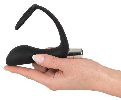Pierścień połączony z wibrującym masażerem prostaty, Vibrating Ring&Plug, Black Velvet Pierścień połączony z wibrującym masażerem prostaty, Vibrating Ring&Plug, Black Velvet