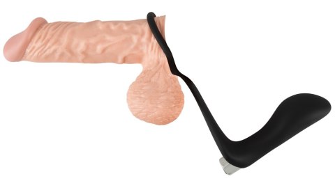 Pierścień połączony z wibrującym masażerem prostaty, Vibrating Ring&Plug, Black Velvet Pierścień połączony z wibrującym masażerem prostaty, Vibrating Ring&Plug, Black Velvet