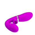 Stymulator łechtaczki i wibrator połączony w jednym urządzeniu - ssanie i drgania, silikon, USB, Magic Finger, Pretty Love Stymulator łechtaczki i wibrator połączony w jednym urządzeniu - ssanie i drgania, silikon, USB, Magic Finger, Pretty Love