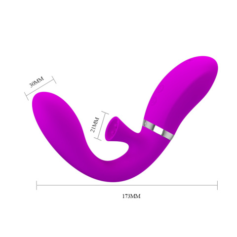 Stymulator łechtaczki i wibrator połączony w jednym urządzeniu - ssanie i drgania, silikon, USB, Magic Finger, Pretty Love Stymulator łechtaczki i wibrator połączony w jednym urządzeniu - ssanie i drgania, silikon, USB, Magic Finger, Pretty Love