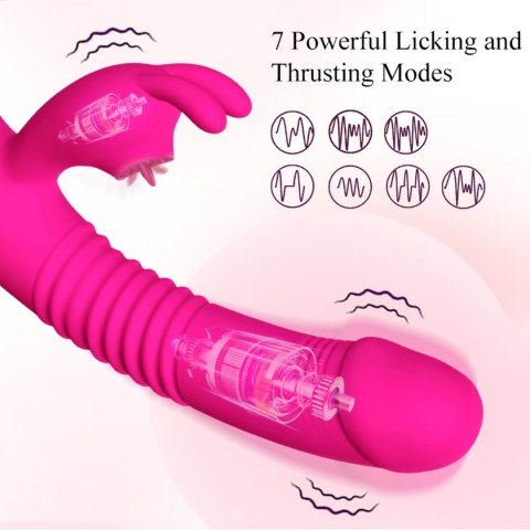 Wibrator Foxshow A3, podgrzewany, z językiem, silikon, USB Wibrator Foxshow A3, podgrzewany, z językiem, silikon, USB