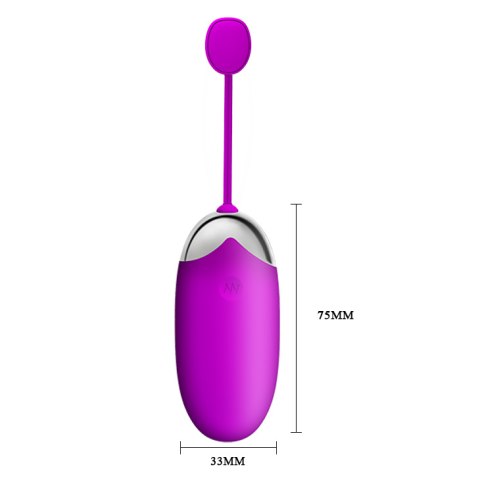 Wibrujące jajko sterowane aplikacją (smartfonem), Abner Pretty Love, Silikon, USB Wibrujące jajko sterowane aplikacją (smartfonem), Abner Pretty Love, Silikon, USB