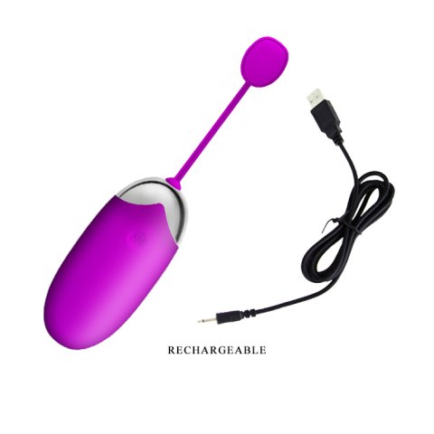 Wibrujące jajko sterowane aplikacją (smartfonem), Abner Pretty Love, Silikon, USB Wibrujące jajko sterowane aplikacją (smartfonem), Abner Pretty Love, Silikon, USB