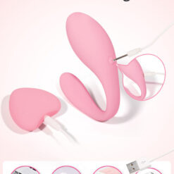 Masażer (stymulator) Wowyes LoveV8, podkówka, dla pań, par, sterowany pilotem bezprzewodowo, USB, silikon Masażer (stymulator) Wowyes LoveV8, podkówka, dla pań, par, sterowany pilotem bezprzewodowo, USB, silikon