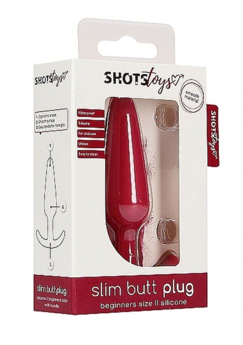 Mały korek (plug) analny z anatomicznym zakończeniem, silikon, Shots Mały korek (plug) analny z anatomicznym zakończeniem, silikon, Shots