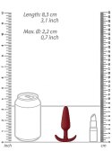 Mały korek (plug) analny z anatomicznym zakończeniem, silikon, Shots Mały korek (plug) analny z anatomicznym zakończeniem, silikon, Shots