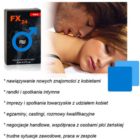 Perfumy męskie z feromonami, FX24, 5ml, butelka z kulką Perfumy męskie z feromonami, FX24, 5ml, butelka z kulką