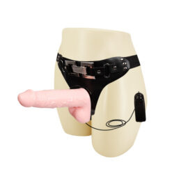 Strap-on do zakładania przez kobietę, dildo z jądrami, PVC, wibracje, pilot na kablu, Baile1, Ultra Passionate Strap-on do zakładania przez kobietę, dildo z jądrami, PVC, wibracje, pilot na kablu, Baile1, Ultra Passionate