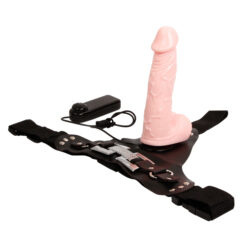Strap-on do zakładania przez kobietę, dildo z jądrami, PVC, wibracje, pilot na kablu, Baile1, Ultra Passionate Strap-on do zakładania przez kobietę, dildo z jądrami, PVC, wibracje, pilot na kablu, Baile1, Ultra Passionate