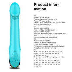 Wibrator semirealistyczny, G spot, silikon, USB Wibrator semirealistyczny, G spot, silikon, USB