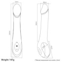 Wibrator semirealistyczny, G spot, silikon, USB Wibrator semirealistyczny, G spot, silikon, USB