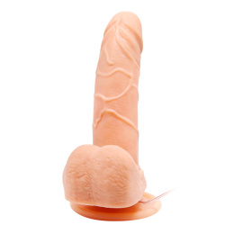 Wibrujące dildo na przyssawce, ruch rotacyjny, Barbara 5.9 Mark, , pilot na kablu, baterie, TPR
